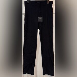 NWT Franne Golde Classic Fit All-Season Original Pants Stretchy Black Size 14